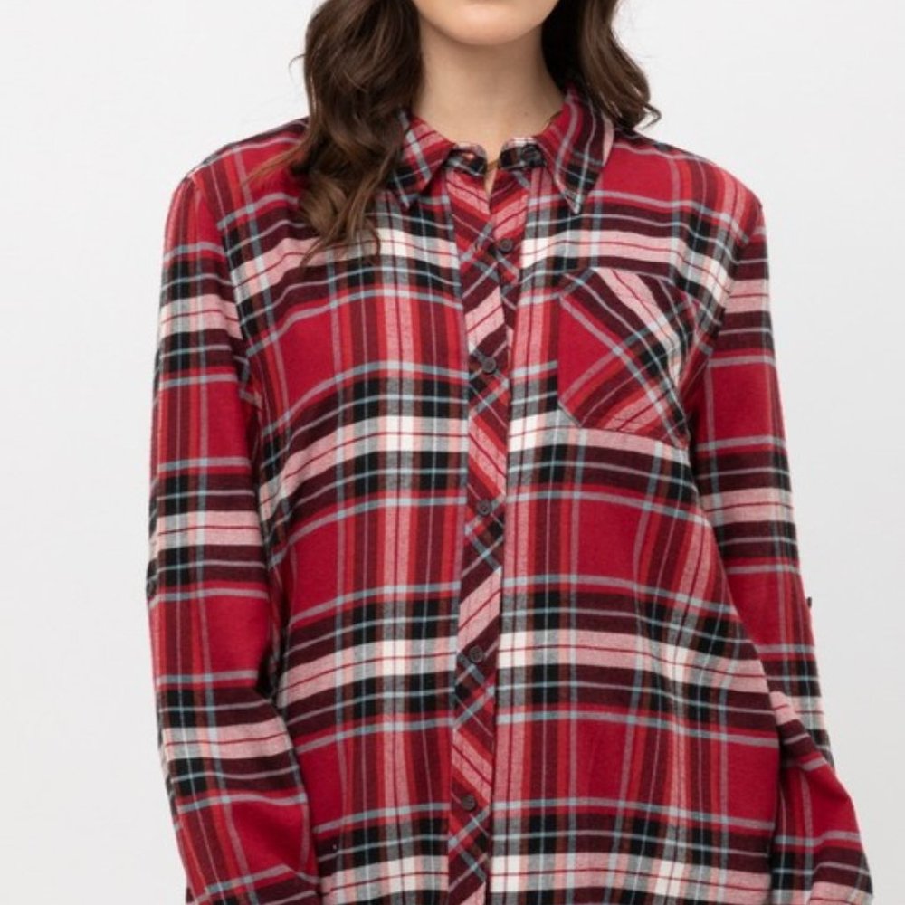 Ladies Plaid Shirt